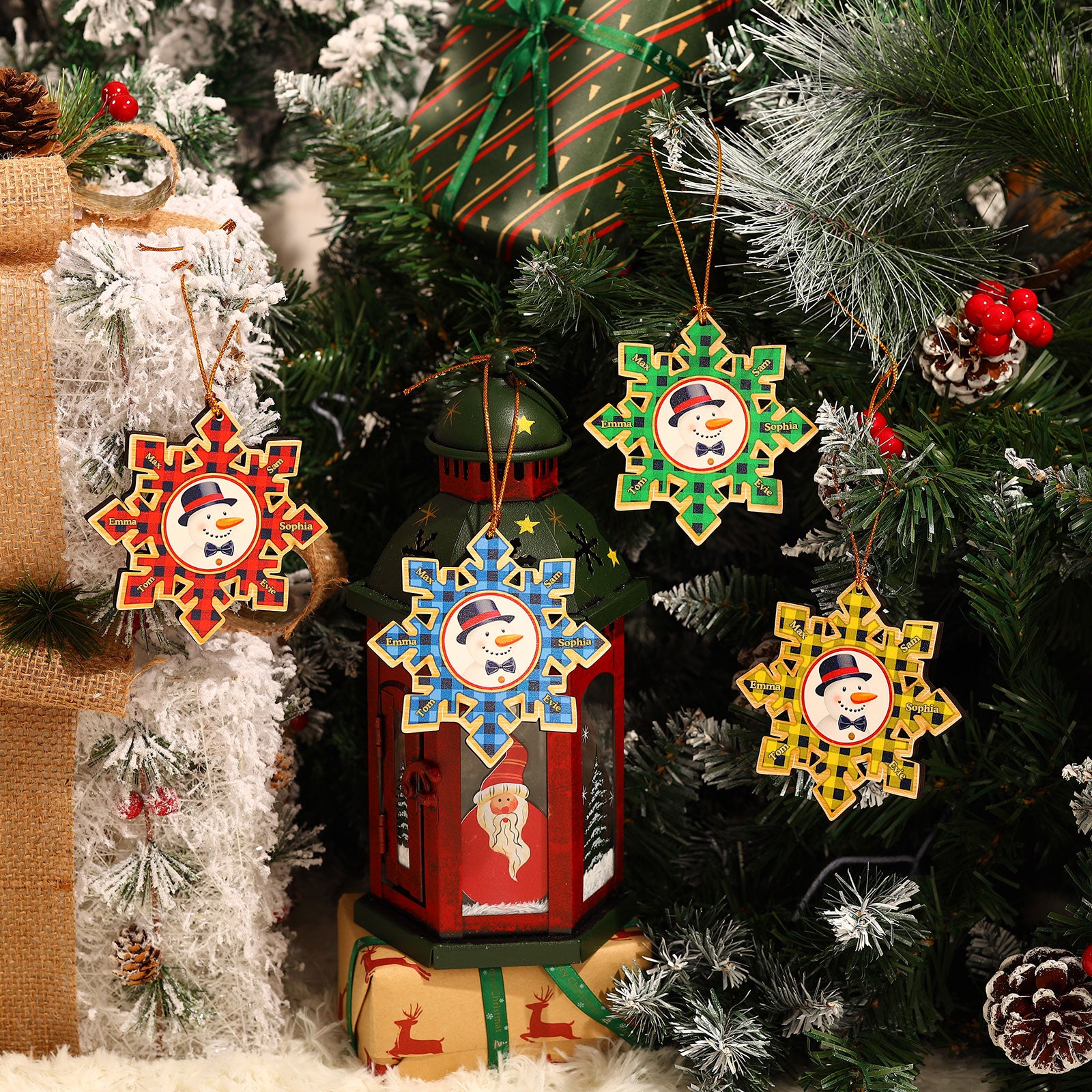 Personalised Christmas Name Ornament - handmade