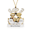 Personalised Elk Christmas Ornament - handmade