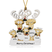Personalised Elk Christmas Ornament - handmade
