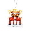 Personalised Elk Christmas Ornament - handmade