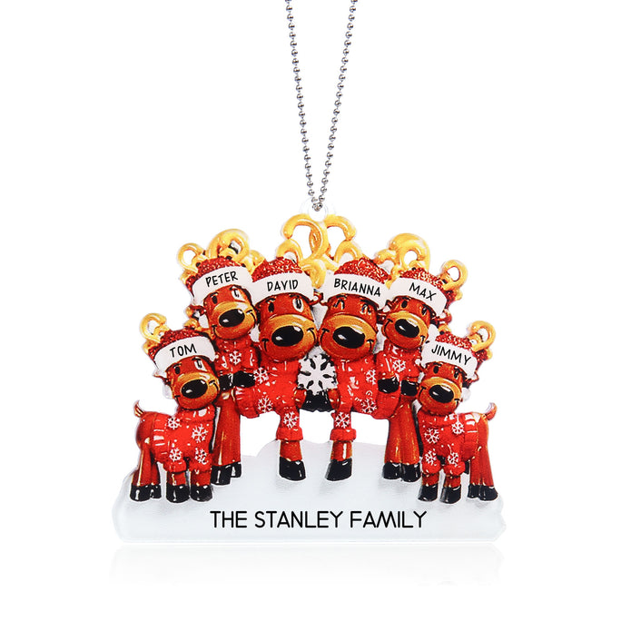 Personalised Elk Christmas Ornament - handmade