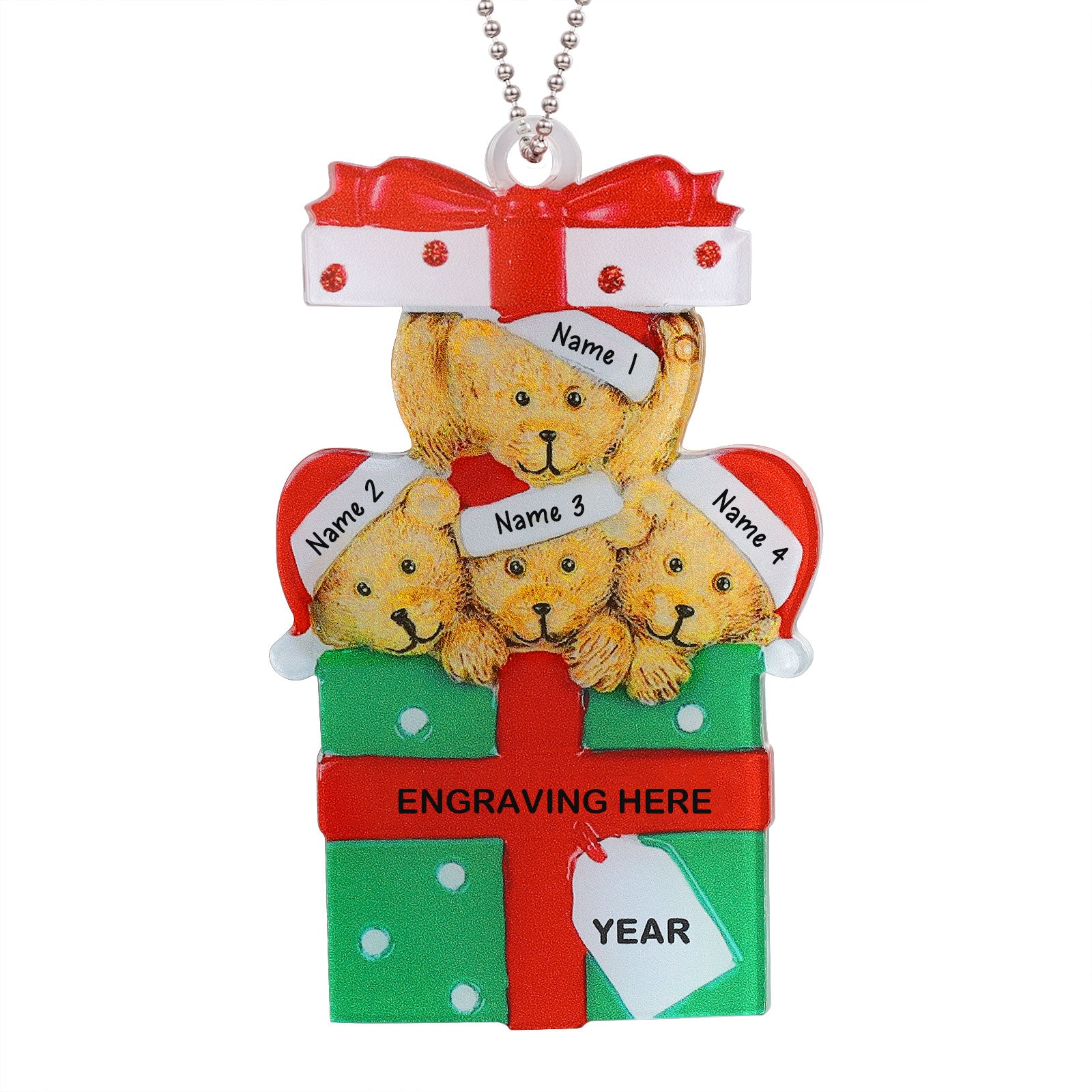 Personalised Christmas Name Ornament - handmade