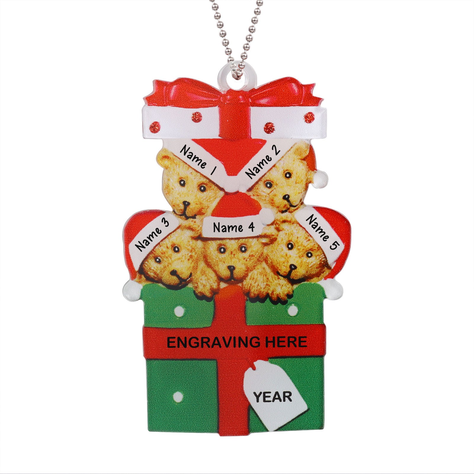 Personalised Christmas Name Ornament - handmade