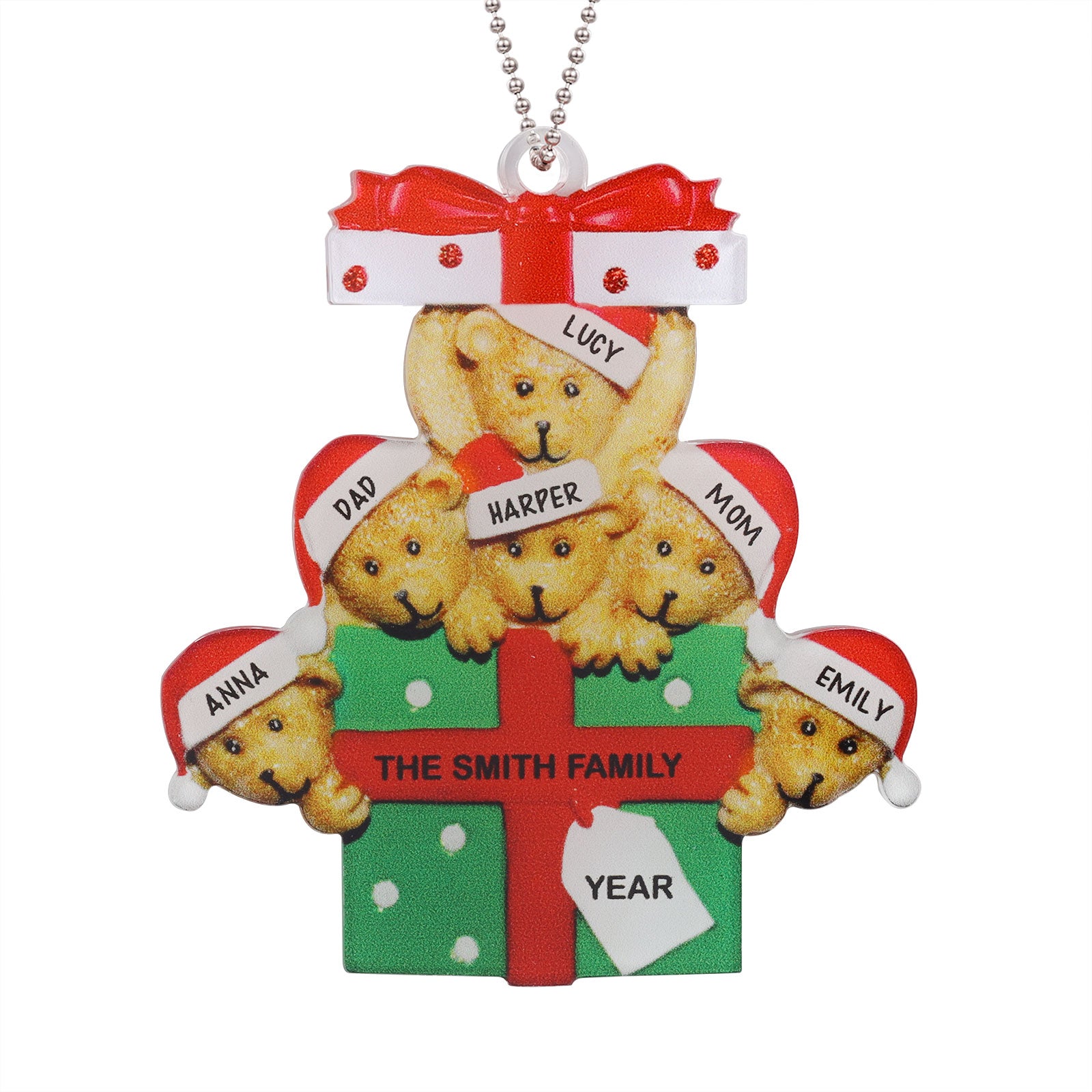 Personalised Christmas Name Ornament - handmade