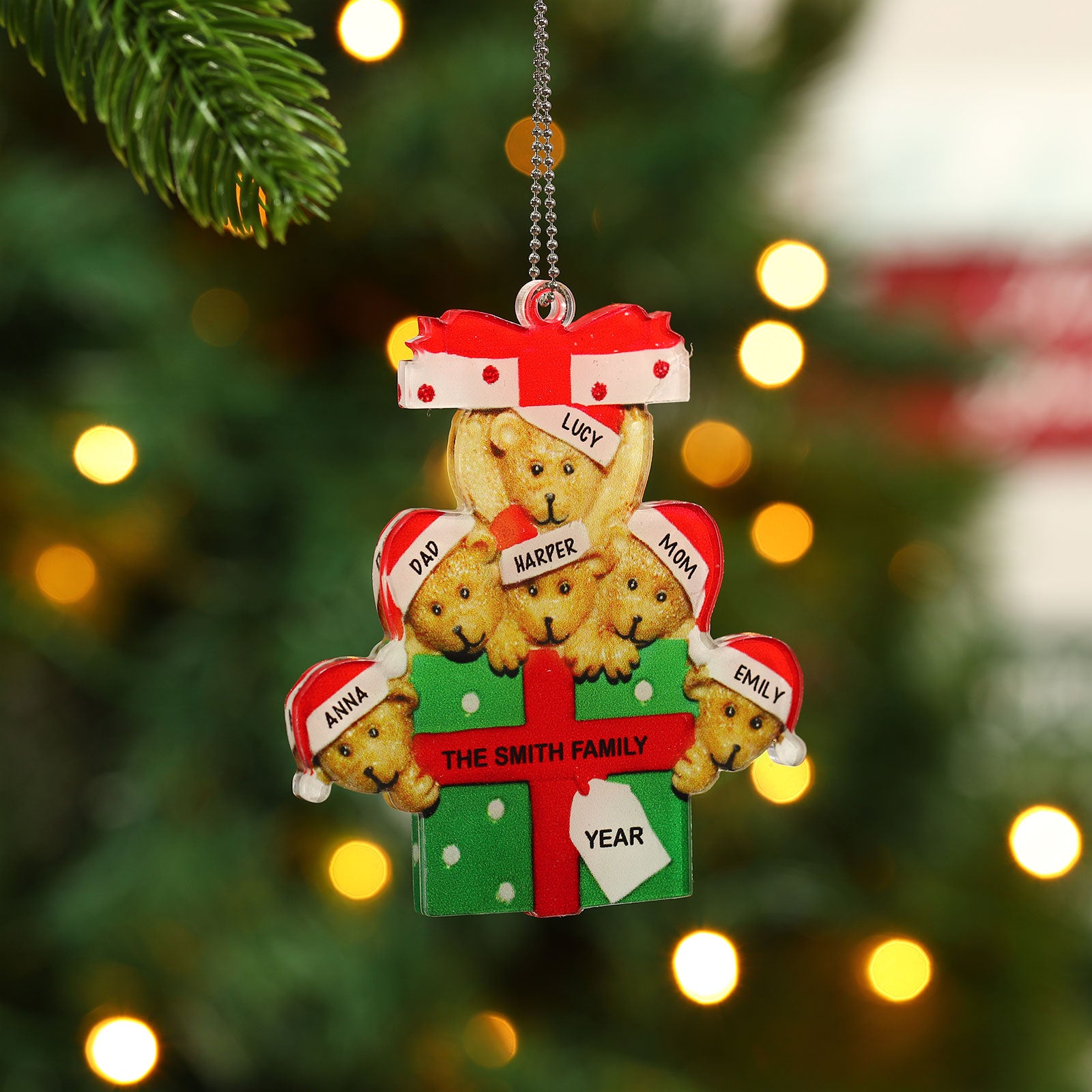 Personalised Christmas Name Ornament - handmade