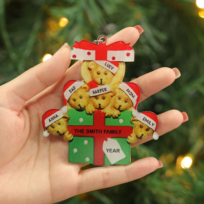 Personalised Christmas Name Ornament - handmade