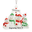 Personalised Snowman Christmas Ornament - handmade