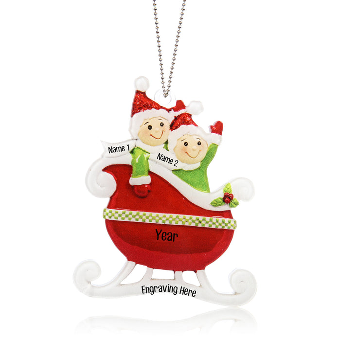 Personalised Christmas Name Ornament - handmade