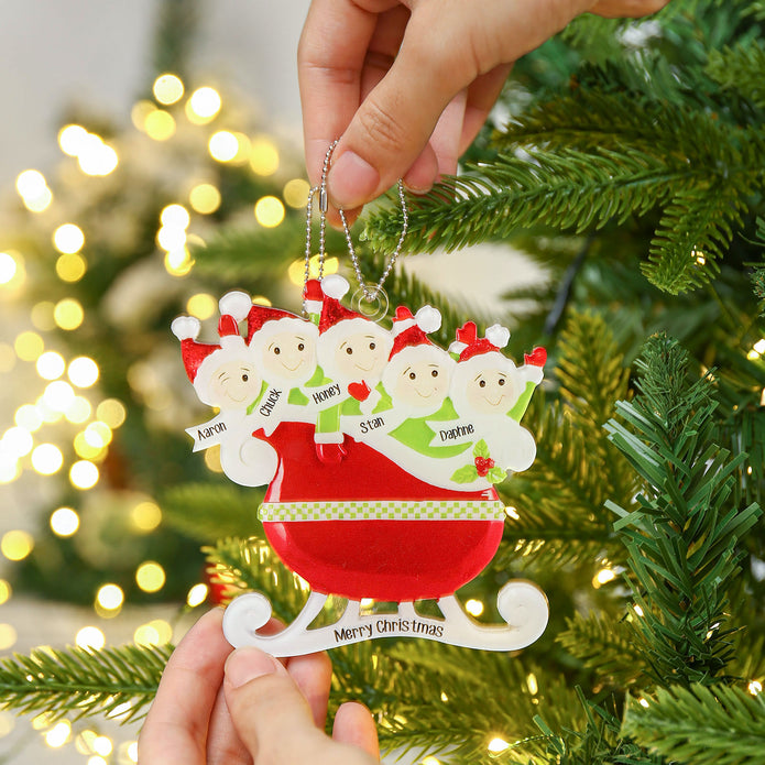 Personalised Christmas Name Ornament - handmade