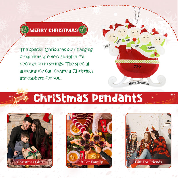 Personalised Christmas Name Ornament - handmade