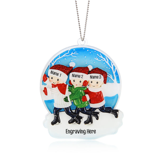 Personalised Christmas Name Ornament - handmade