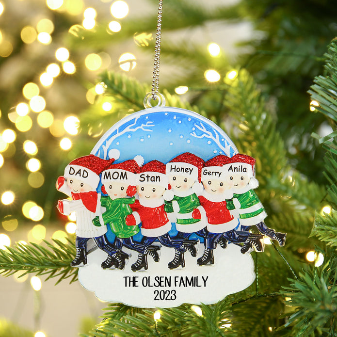 Personalised Christmas Name Ornament - handmade