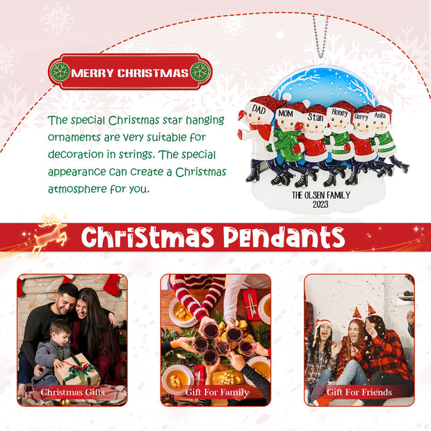 Personalised Christmas Name Ornament - handmade