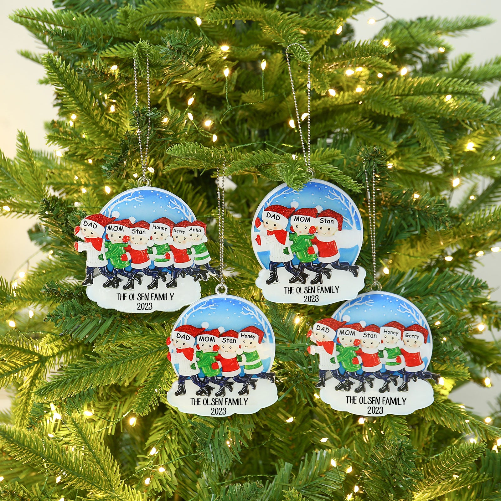 Personalised Christmas Name Ornament - handmade