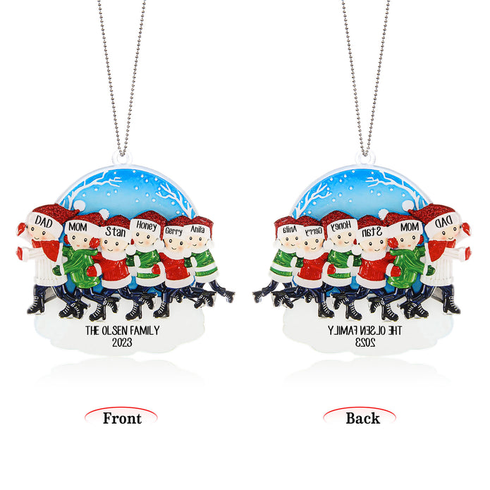 Personalised Christmas Name Ornament - handmade