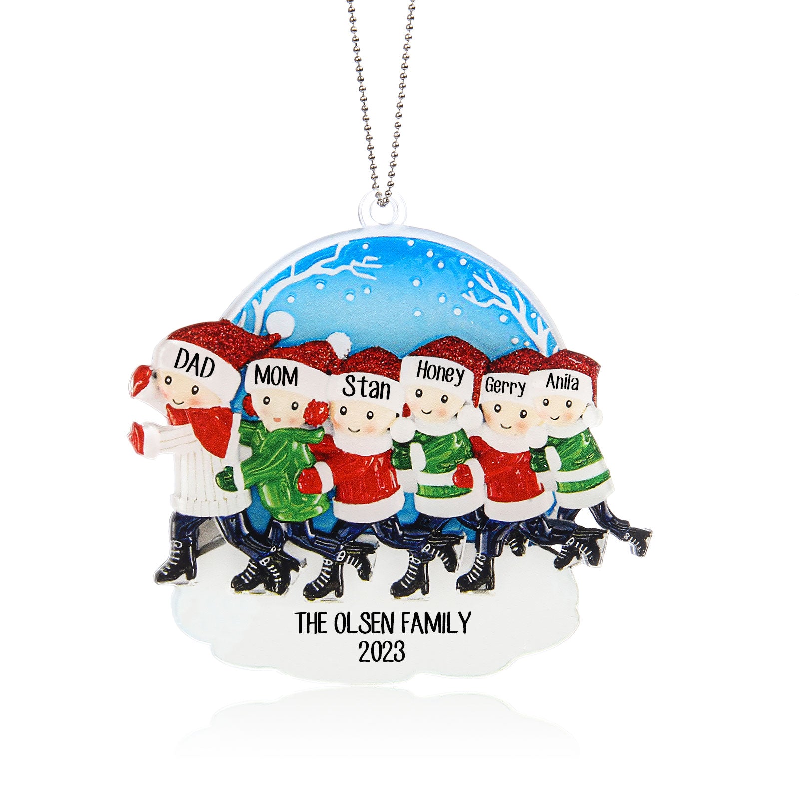 Personalised Christmas Name Ornament - handmade