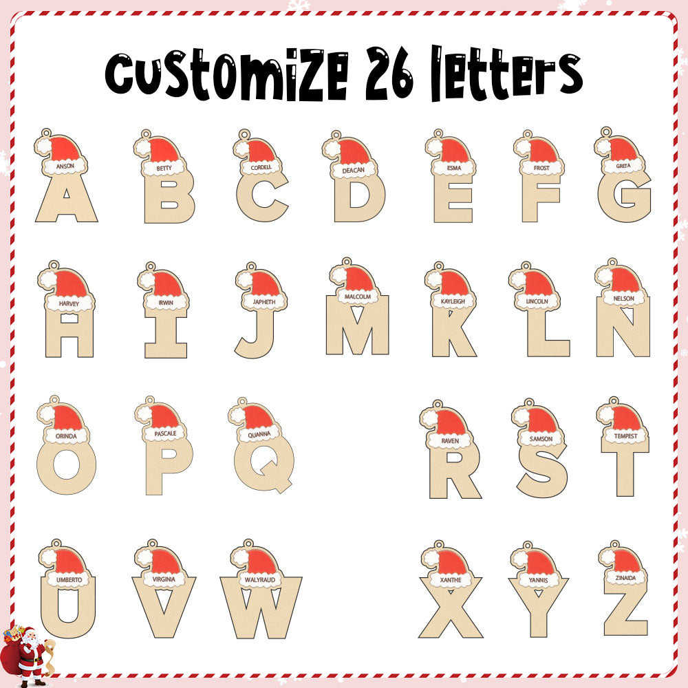 Personalised Letter Christmas Ornament - handmade