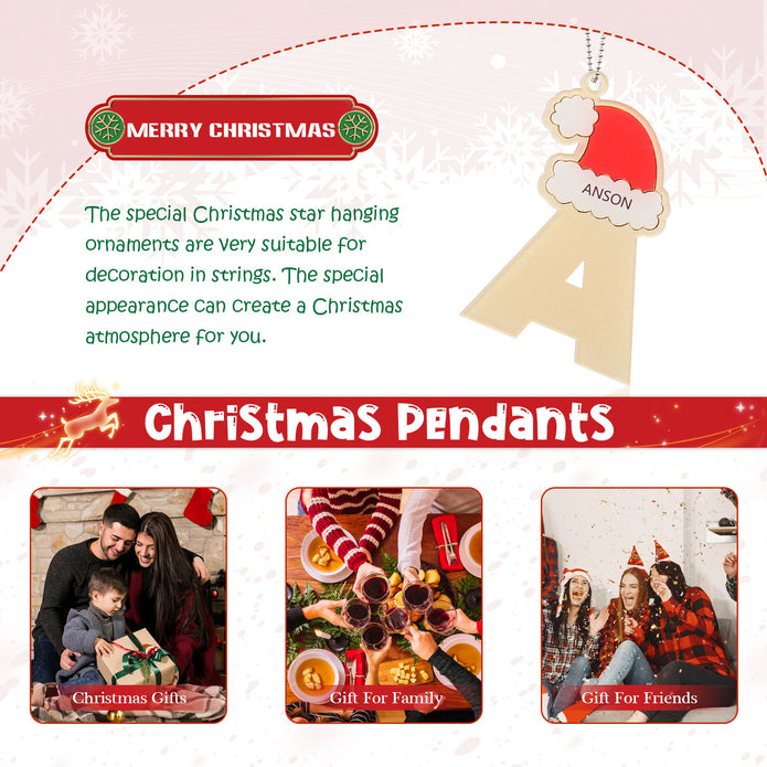 Personalised Letter Christmas Ornament - handmade