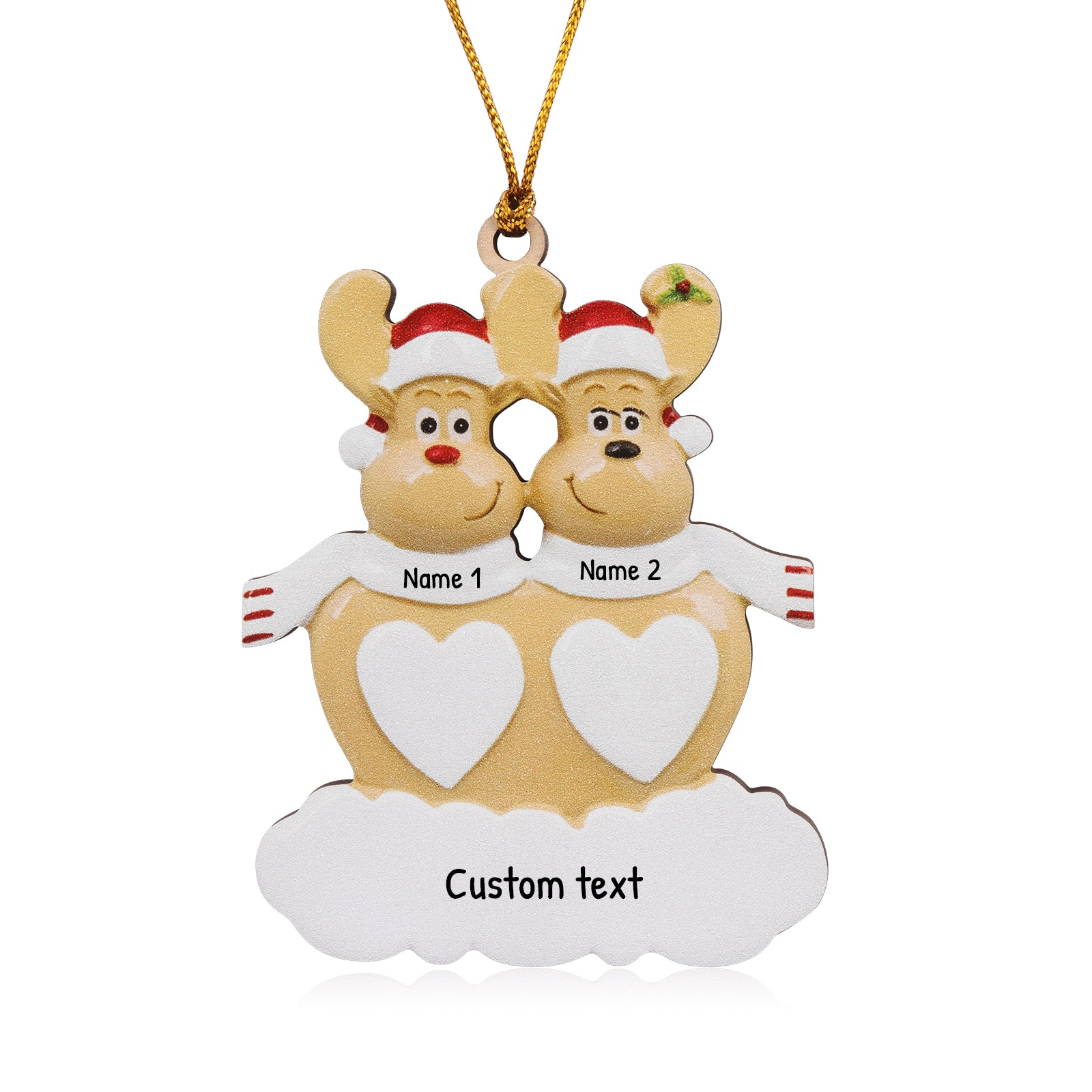 Personalised Christmas Name Ornament - handmade