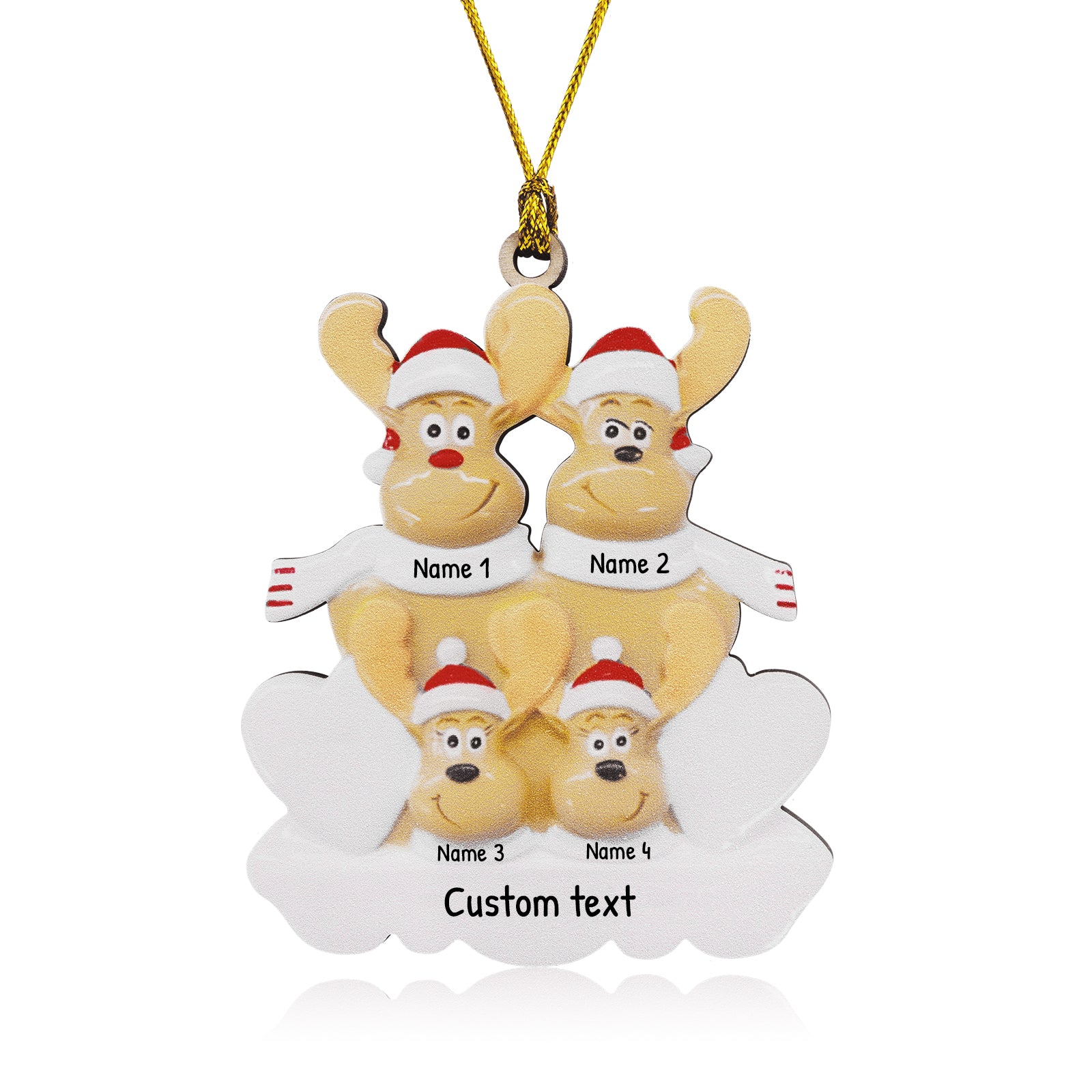 Personalised Christmas Name Ornament - handmade