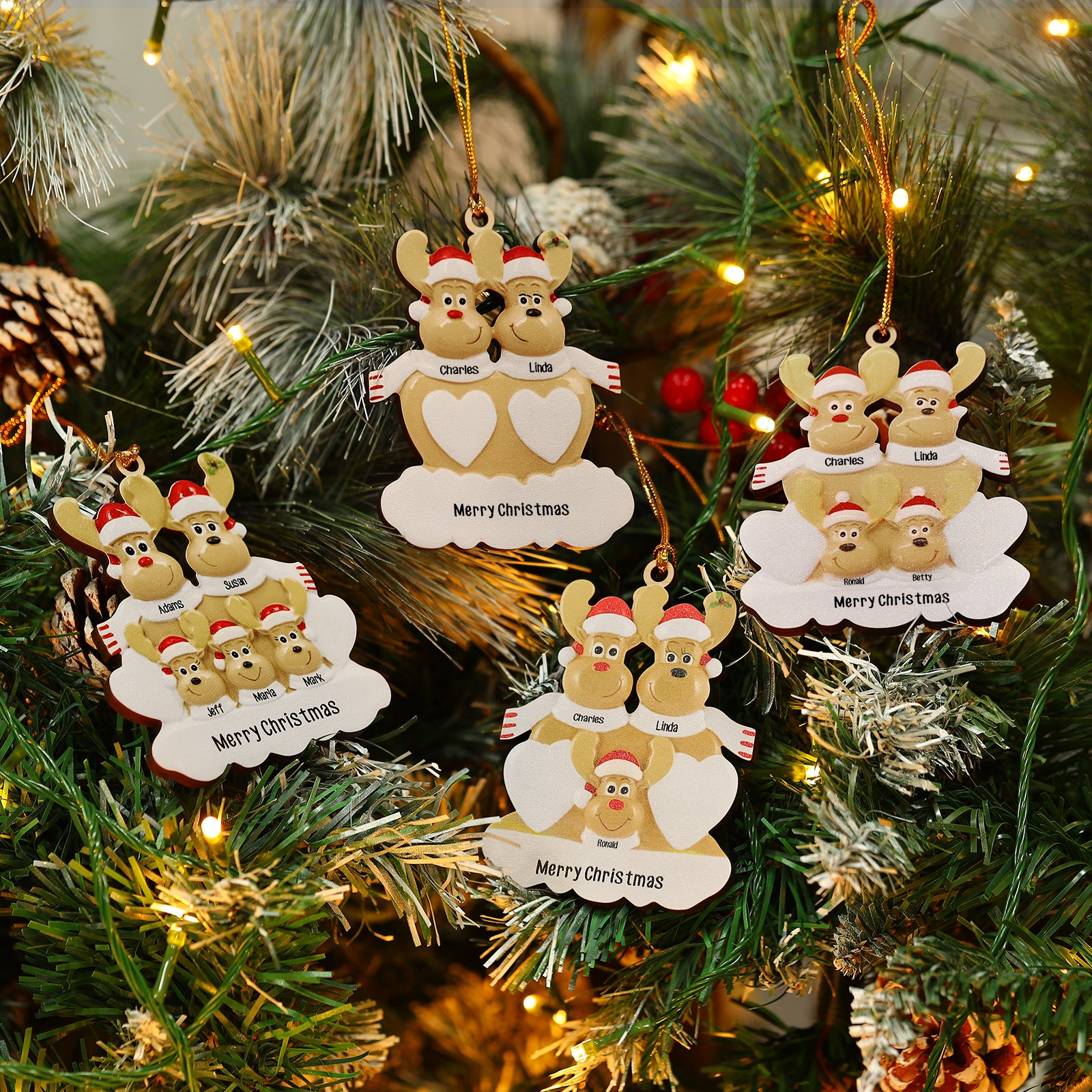 Personalised Christmas Name Ornament - handmade