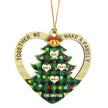Personalised Heart Christmas Tree Ornament - handmade