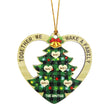 Personalised Heart Christmas Tree Ornament - handmade