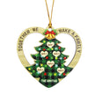 Personalised Heart Christmas Tree Ornament - handmade
