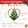 Personalised Heart Christmas Tree Ornament - handmade