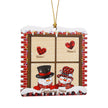 Personalised Snowman Christmas Ornament - handmade