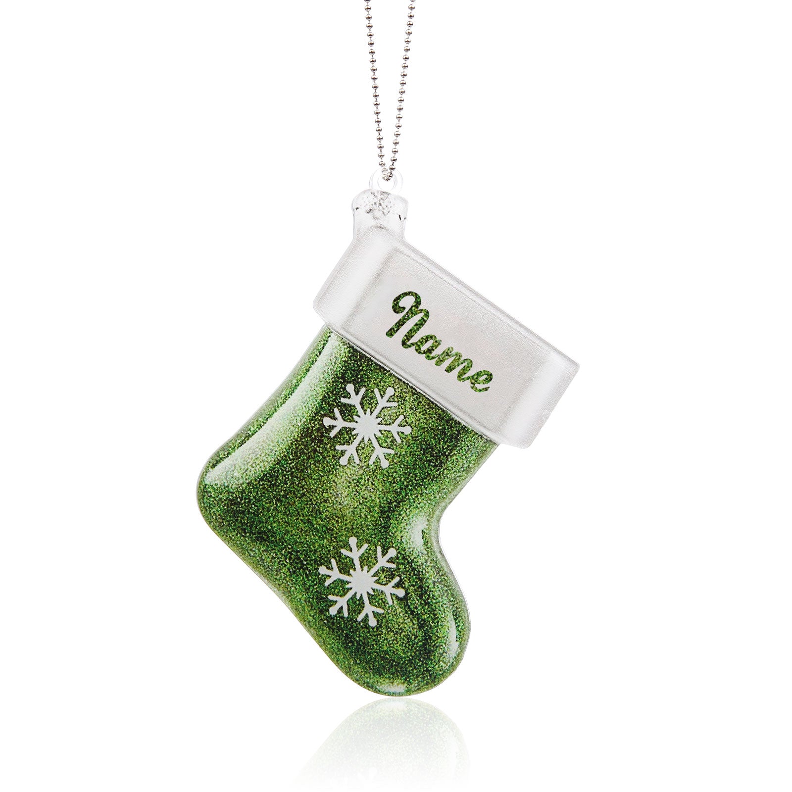 Personalised Christmas Sock Ornament - handmade