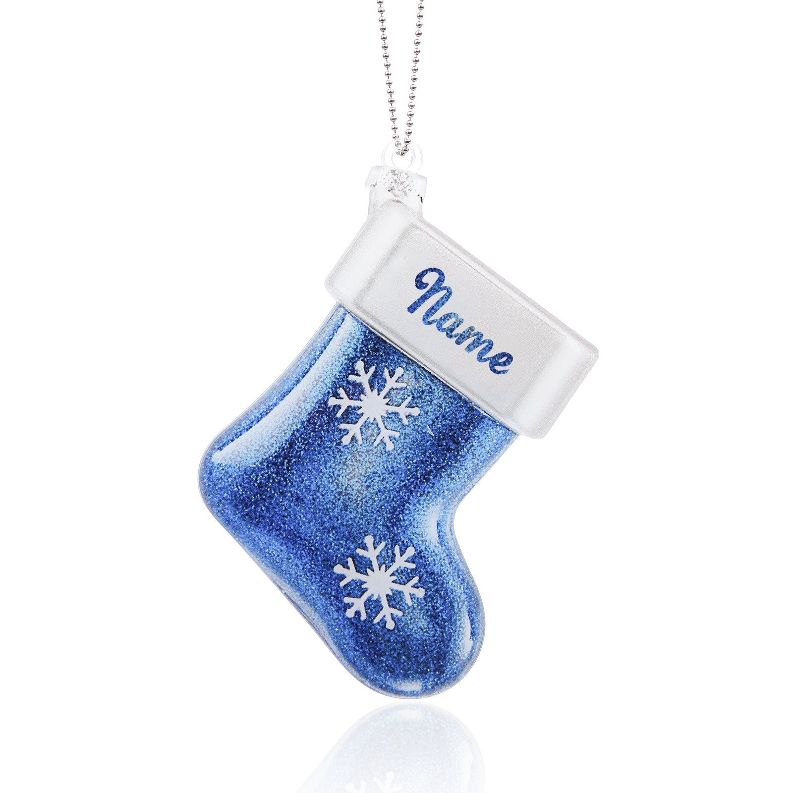 Personalised Christmas Sock Ornament - handmade