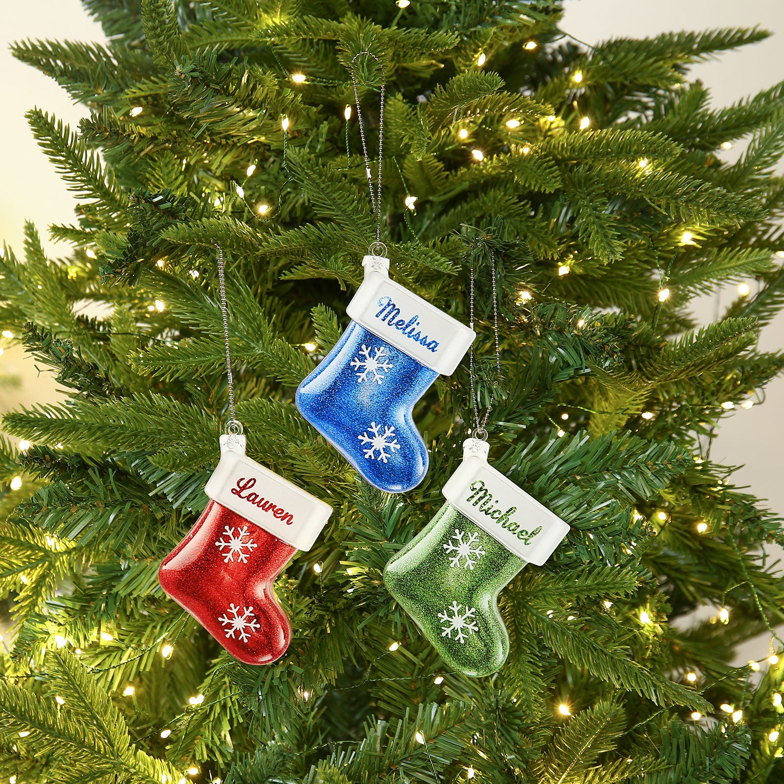 Personalised Christmas Sock Ornament - handmade