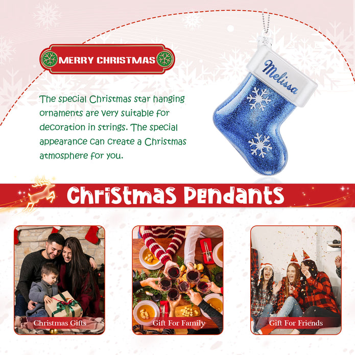 Personalised Christmas Sock Ornament - handmade