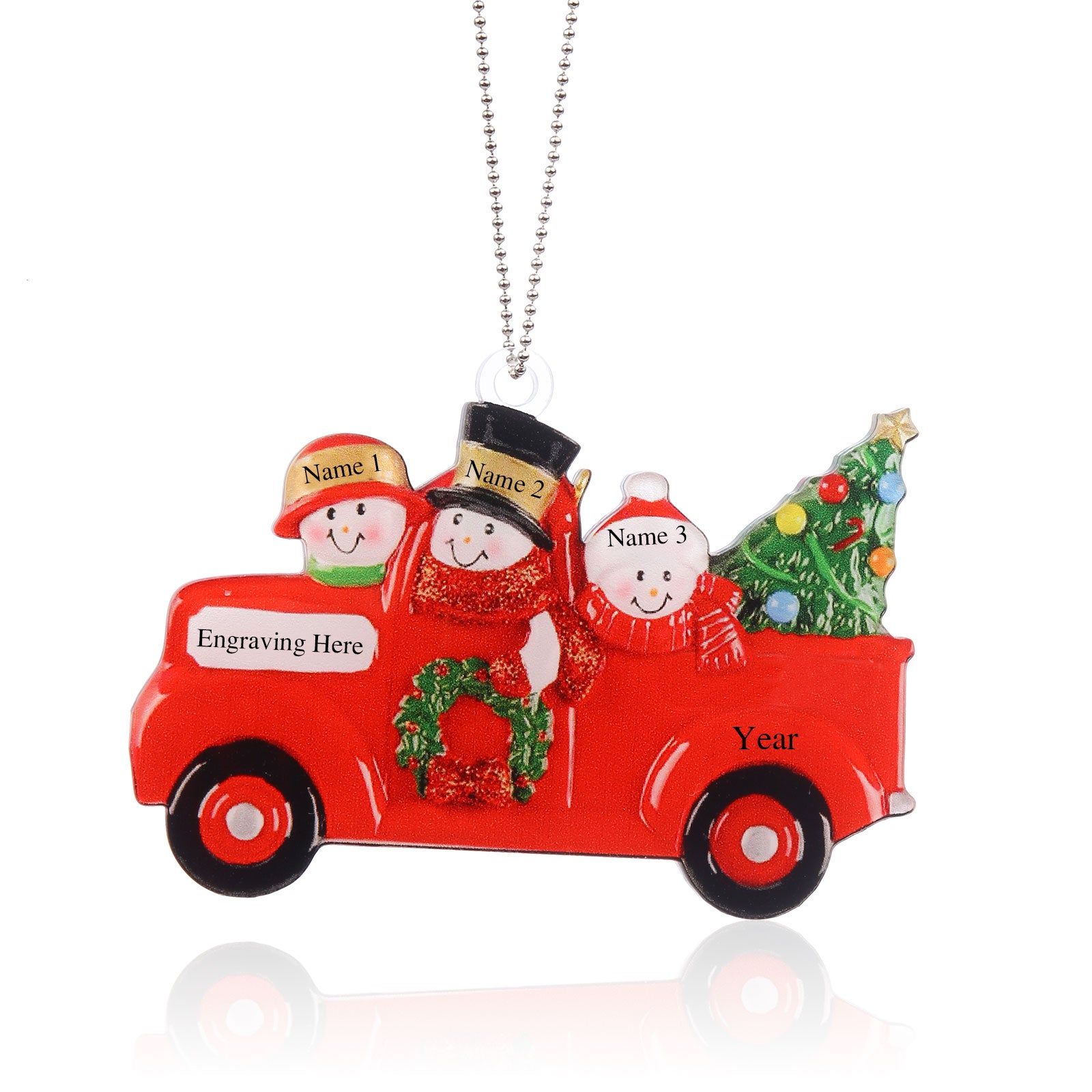 Personalised Christmas Name Ornament - handmade