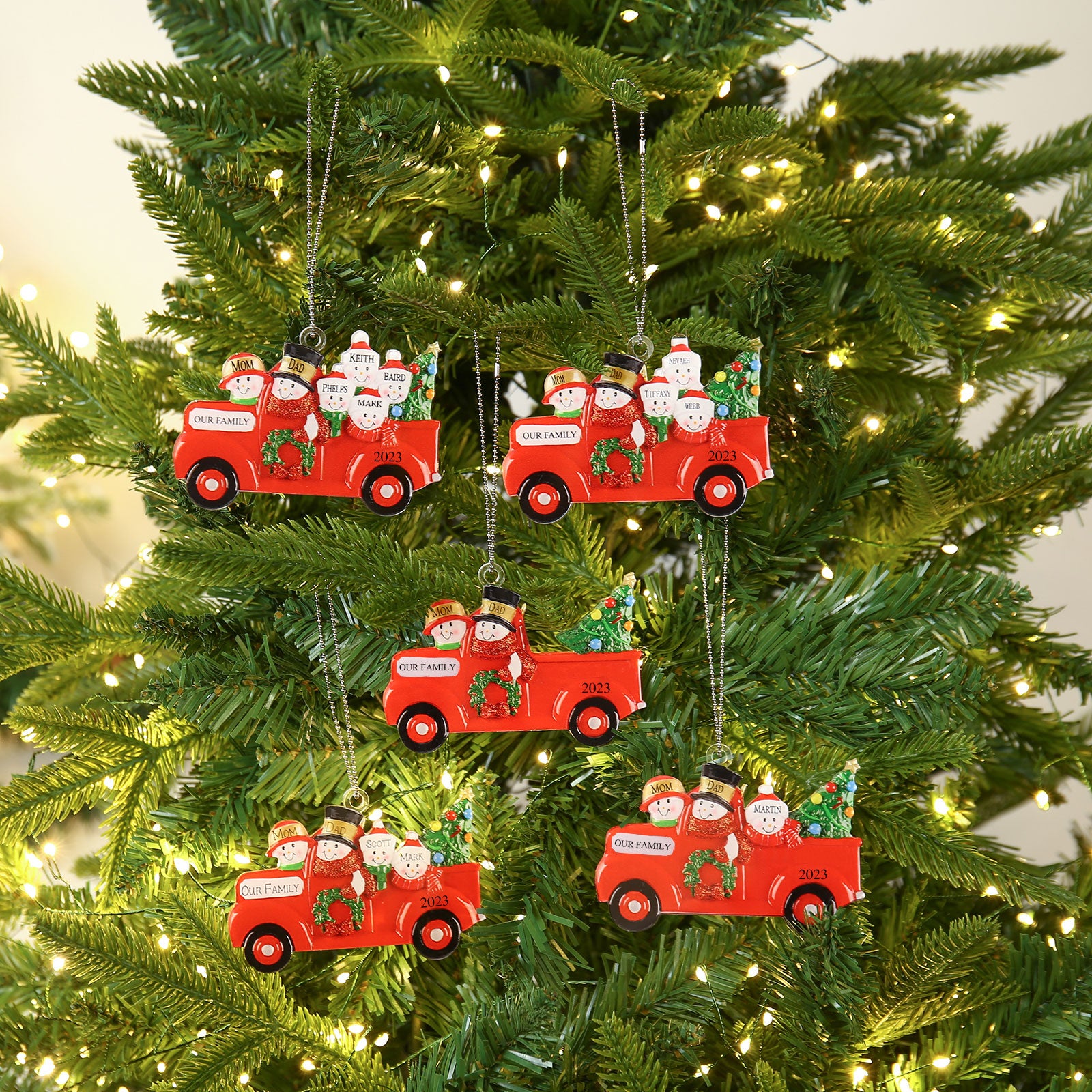 Personalised Christmas Name Ornament - handmade