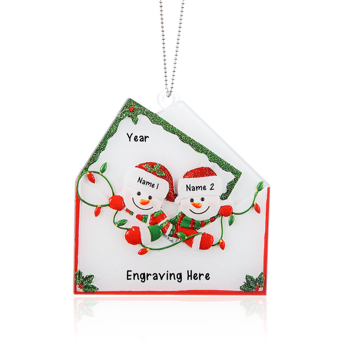 Personalised Christmas Name Ornament - handmade