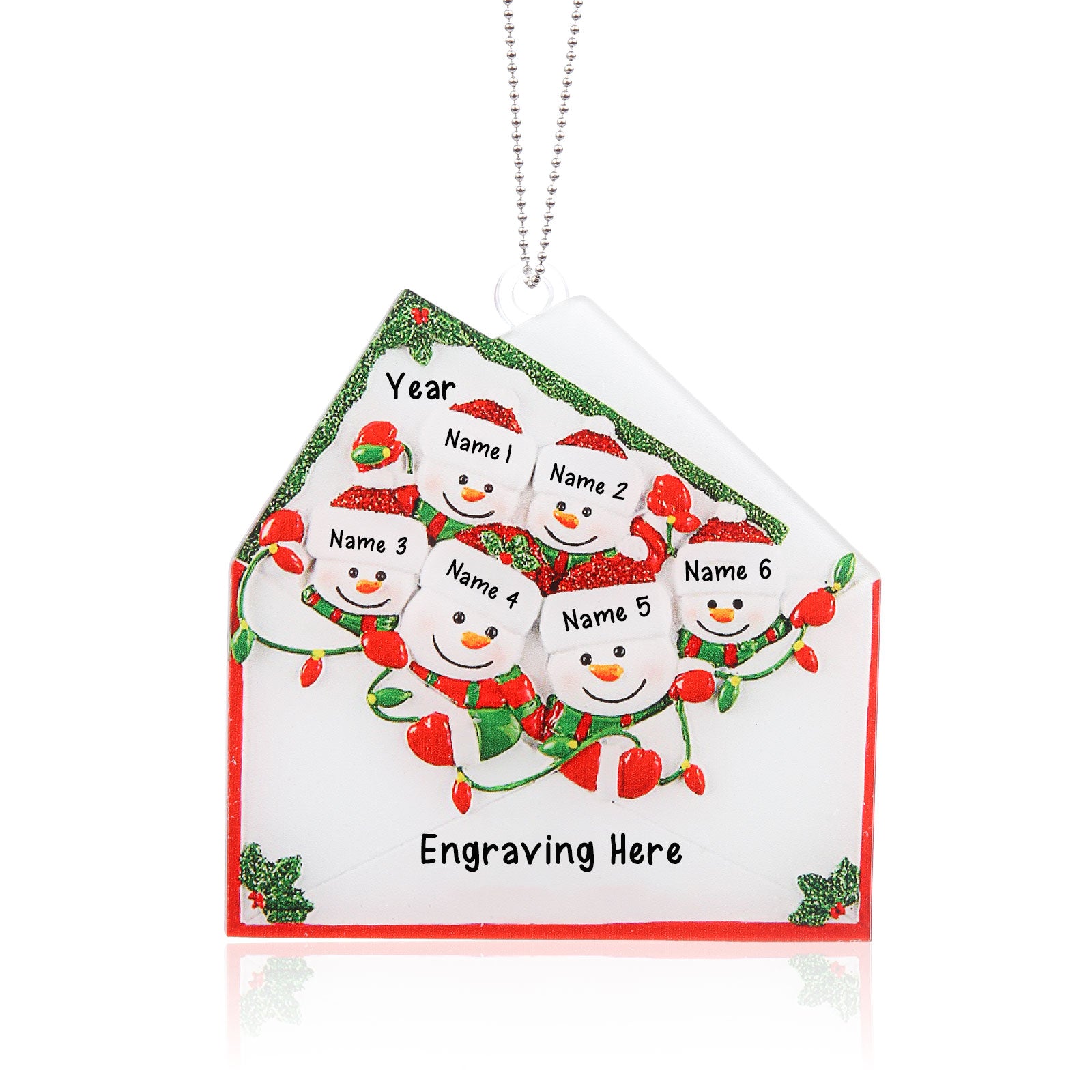 Personalised Christmas Name Ornament - handmade