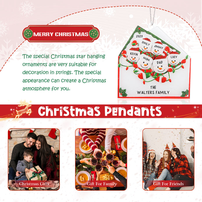 Personalised Christmas Name Ornament - handmade