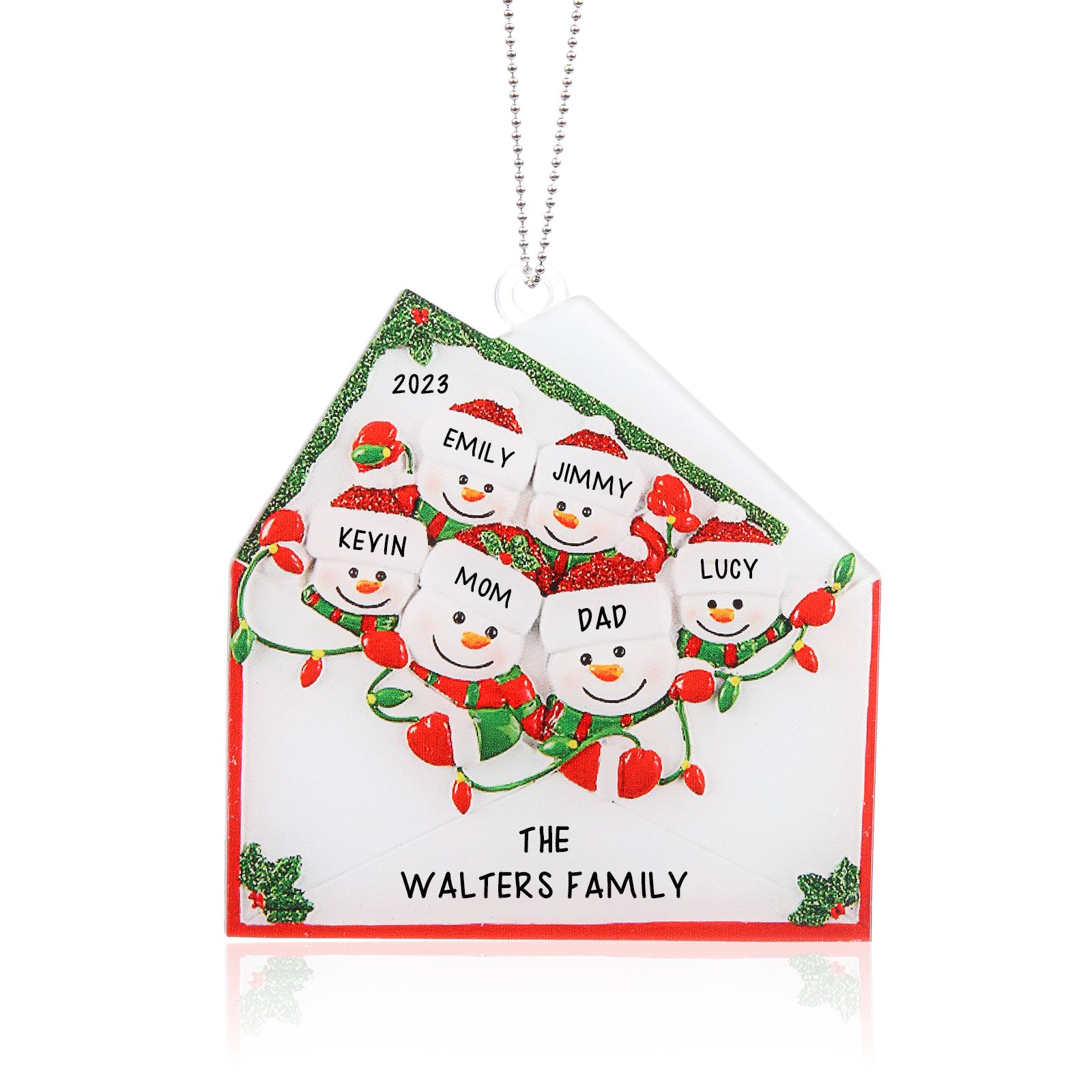 Personalised Christmas Name Ornament - handmade