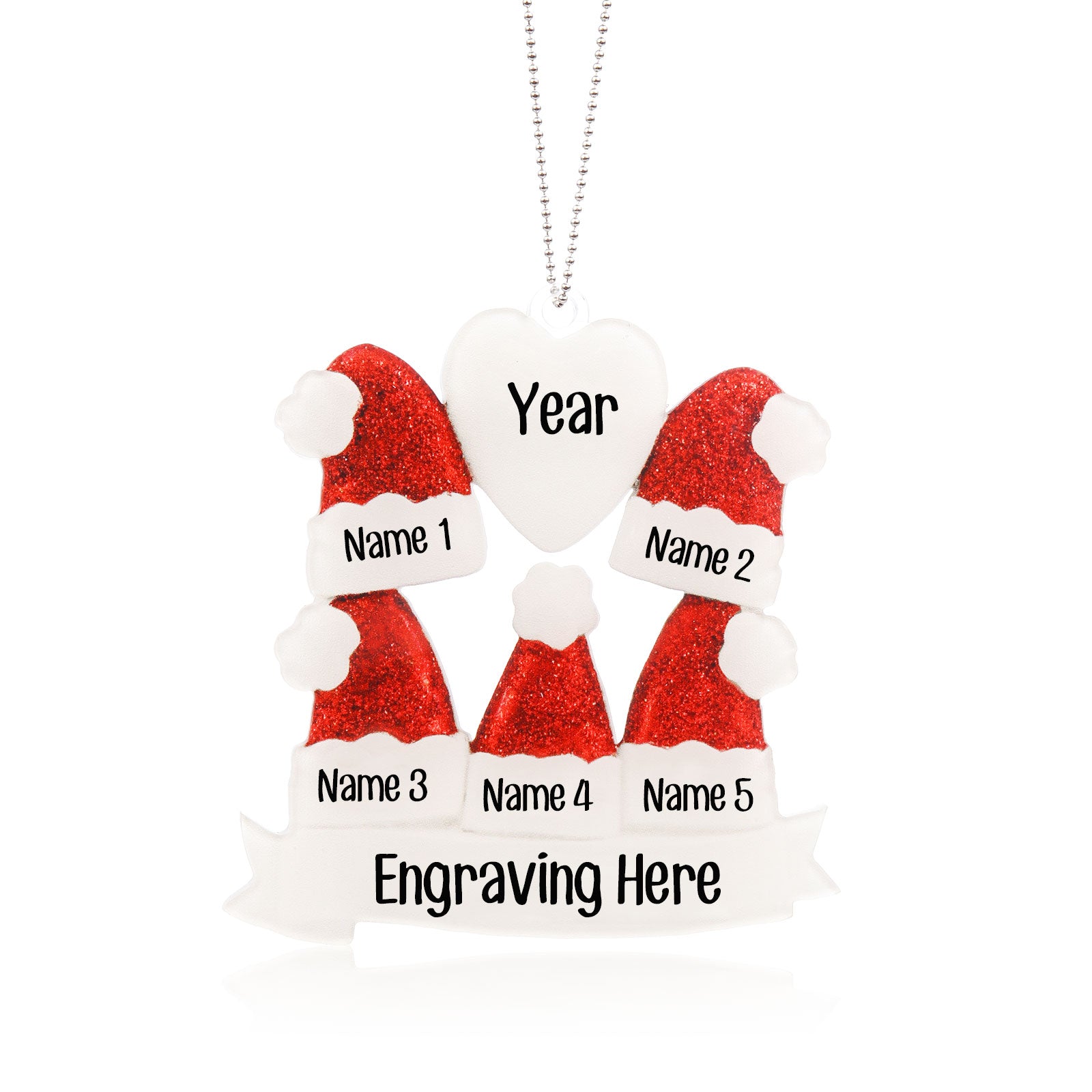 Personalised Christmas Name Ornament - handmade