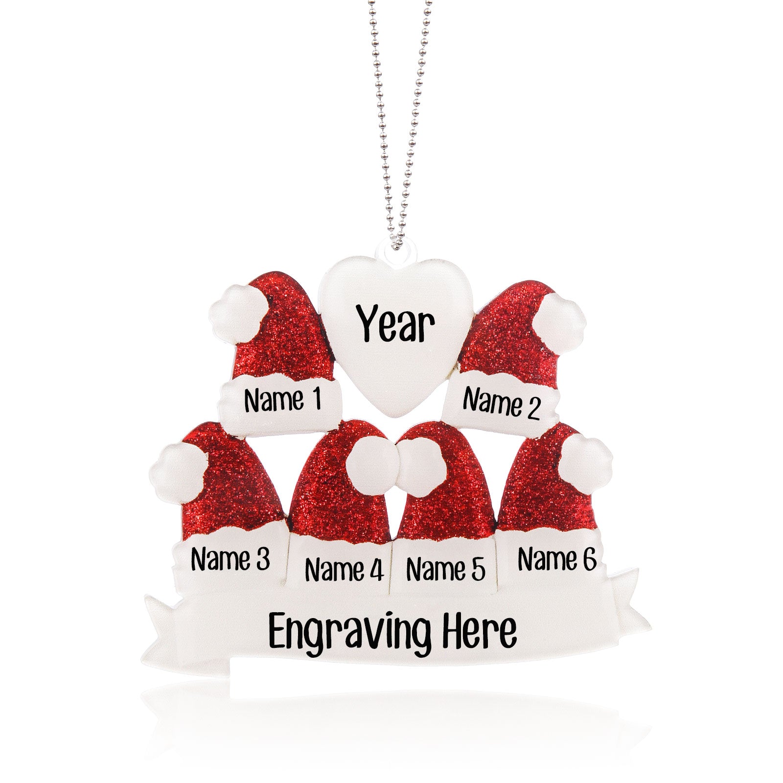 Personalised Christmas Name Ornament - handmade