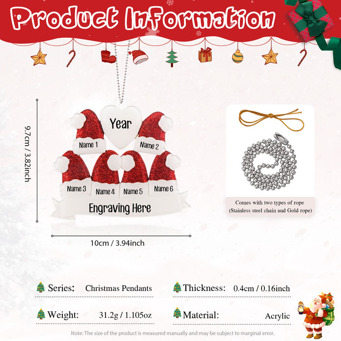 Personalised Christmas Name Ornament - handmade