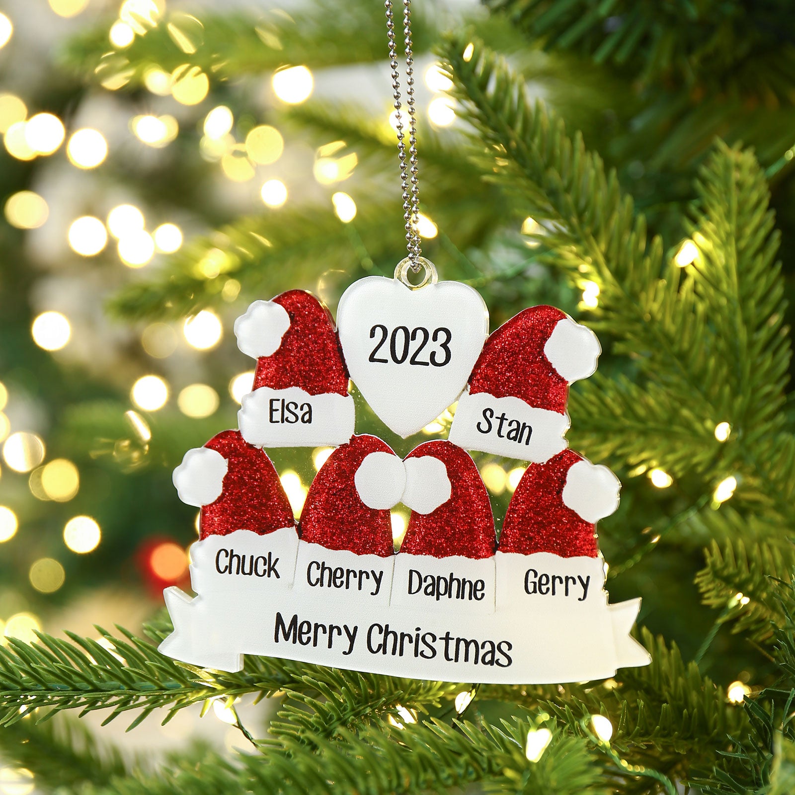 Personalised Christmas Name Ornament - handmade