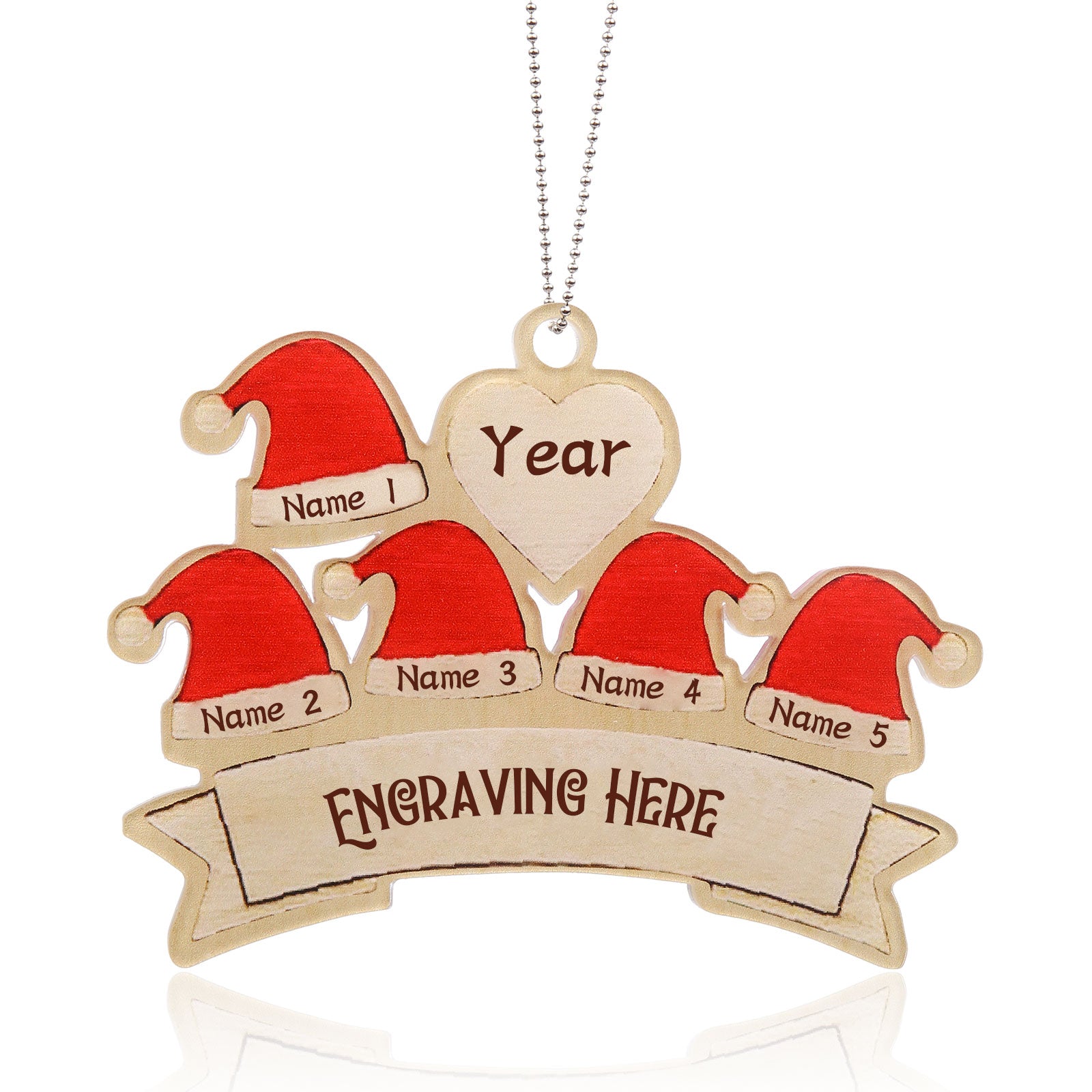 Personalised Christmas Name Ornament - handmade
