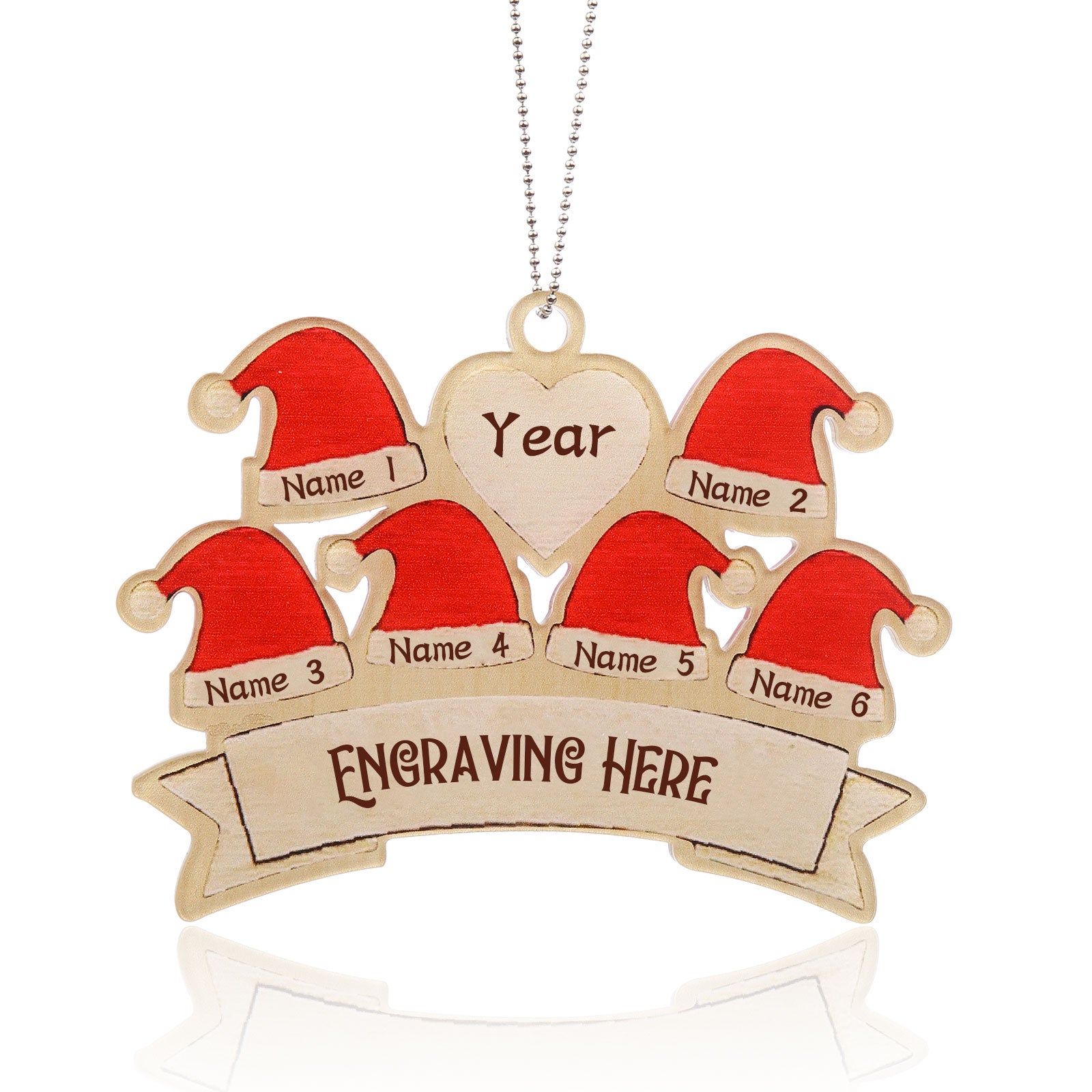Personalised Christmas Name Ornament - handmade