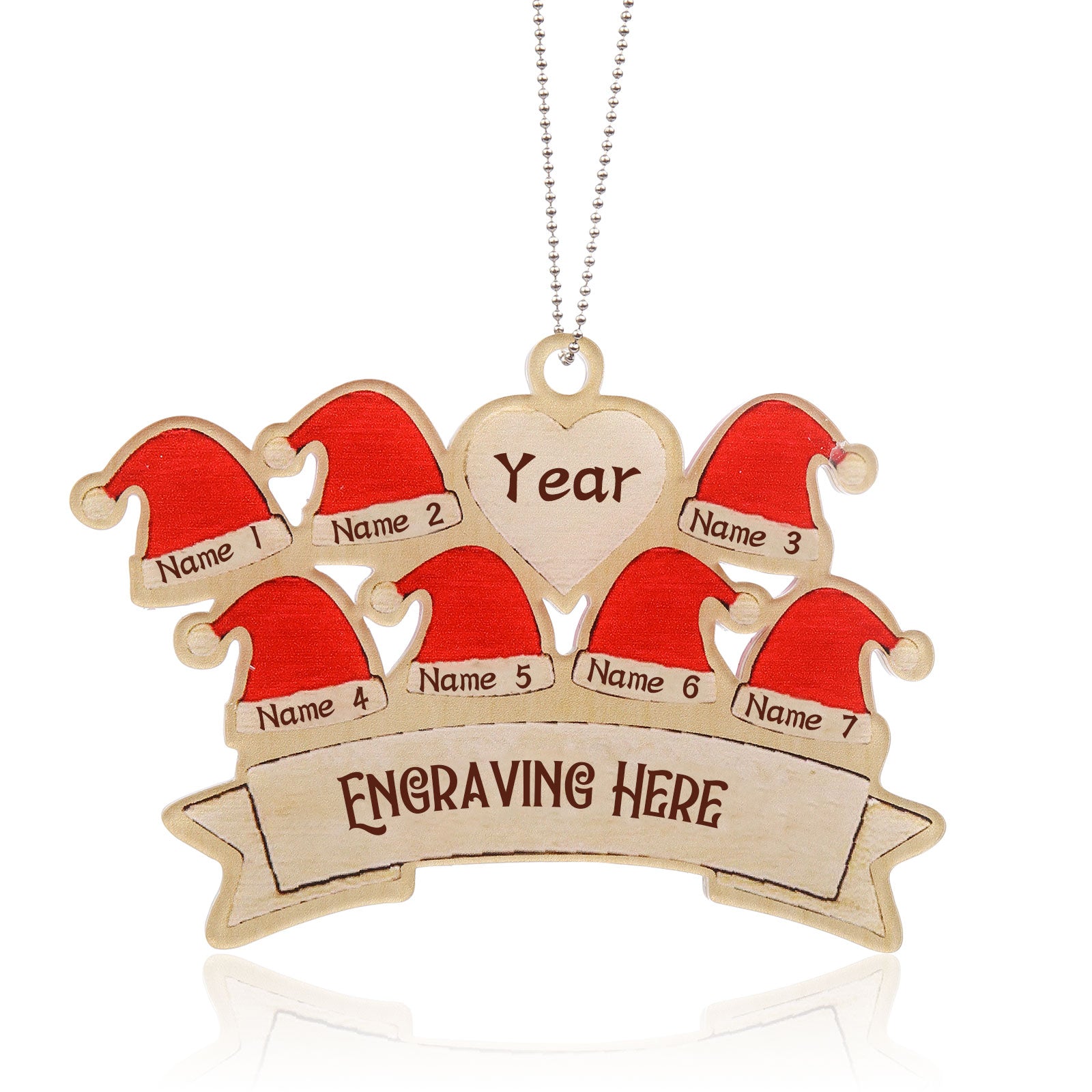 Personalised Christmas Name Ornament - handmade