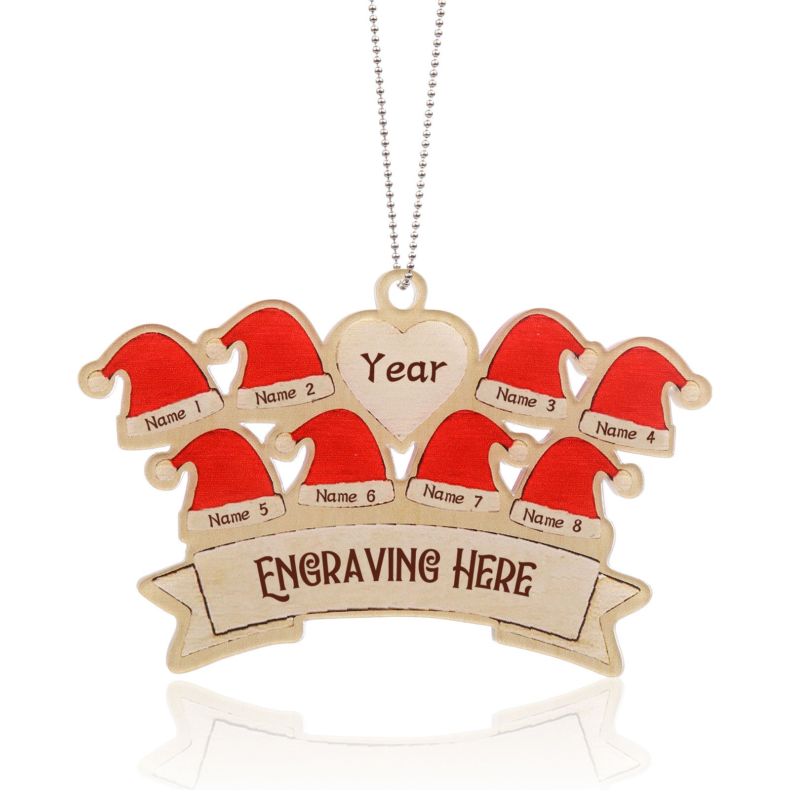 Personalised Christmas Name Ornament - handmade
