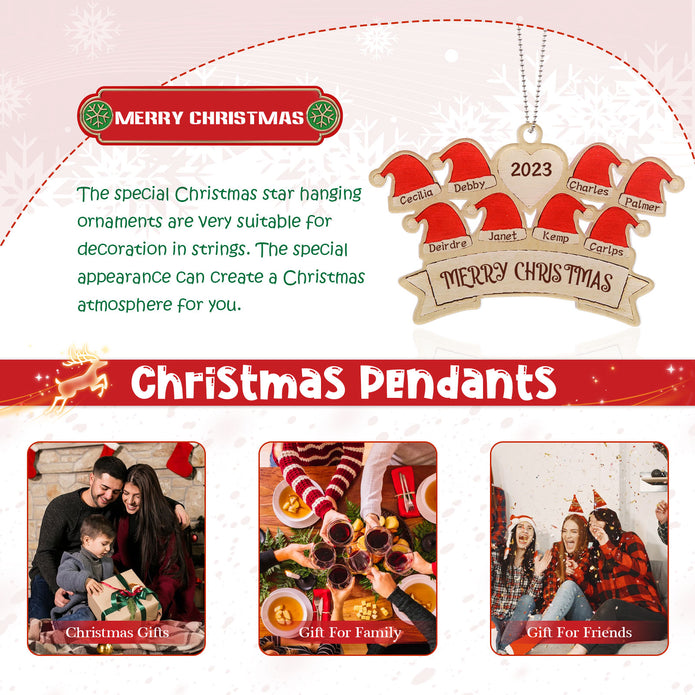 Personalised Christmas Name Ornament - handmade