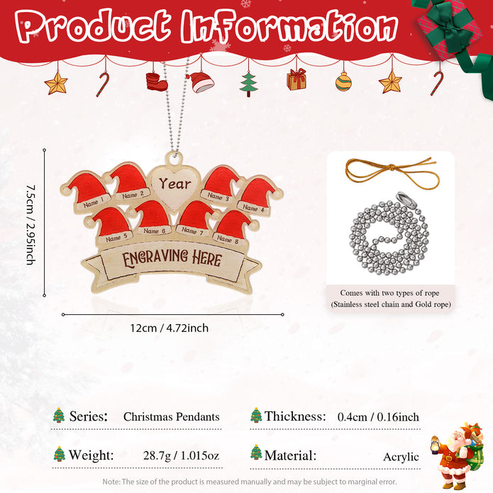 Personalised Christmas Name Ornament - handmade